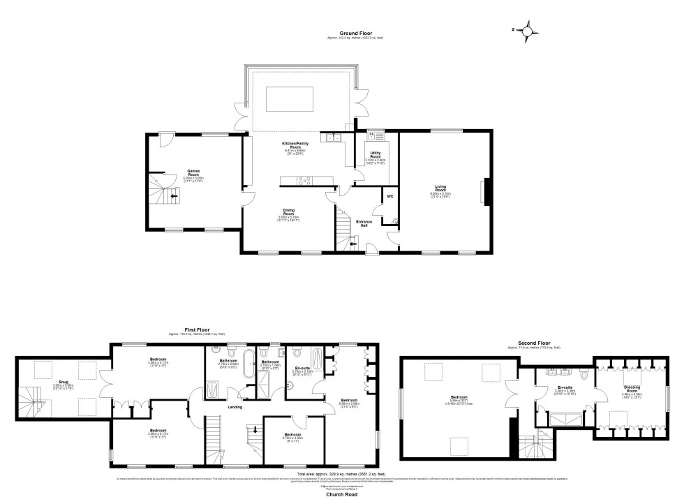 Floorplan for Church Road, Ramsden Bellhouse, Billericay